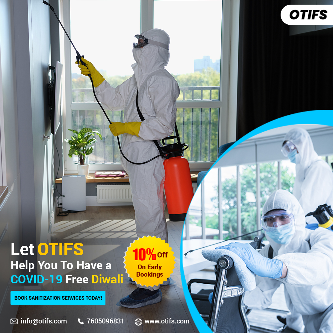 Cleaning and Sanitization Services – Flat 10% Discount on Early Bookings Before Diwali