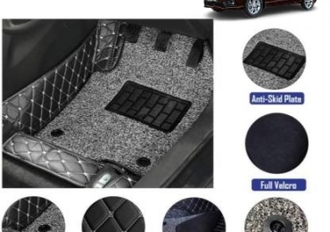 Leather 7D Floor Mats in Delhi Near By You | Gadiparts