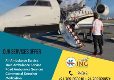Choose the King Air Ambulance Service in Ranchi with Health Accomplishment
