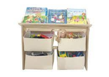 Toy Organiser with Bookshelf