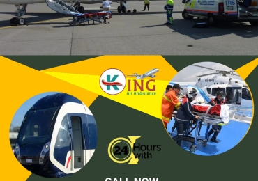 Take the King Air Ambulance in Bagdogra with Special Healthcare Facility