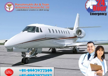 Avail Panchmukhi Air Ambulance Service in Guwahati with ICU Cared Facilities