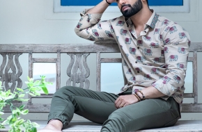 Check Out Trendy Khaki Elephant Printed Shirt Online At Low Price
