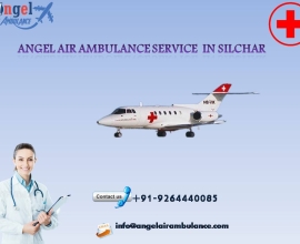 Angel Air Ambulance Service in Silchar with Latest modern ICU Setup